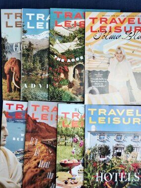 Travel +  Leisure Magazine 2024&2025 Hotels Culinary Journey Lot of 8 Like New